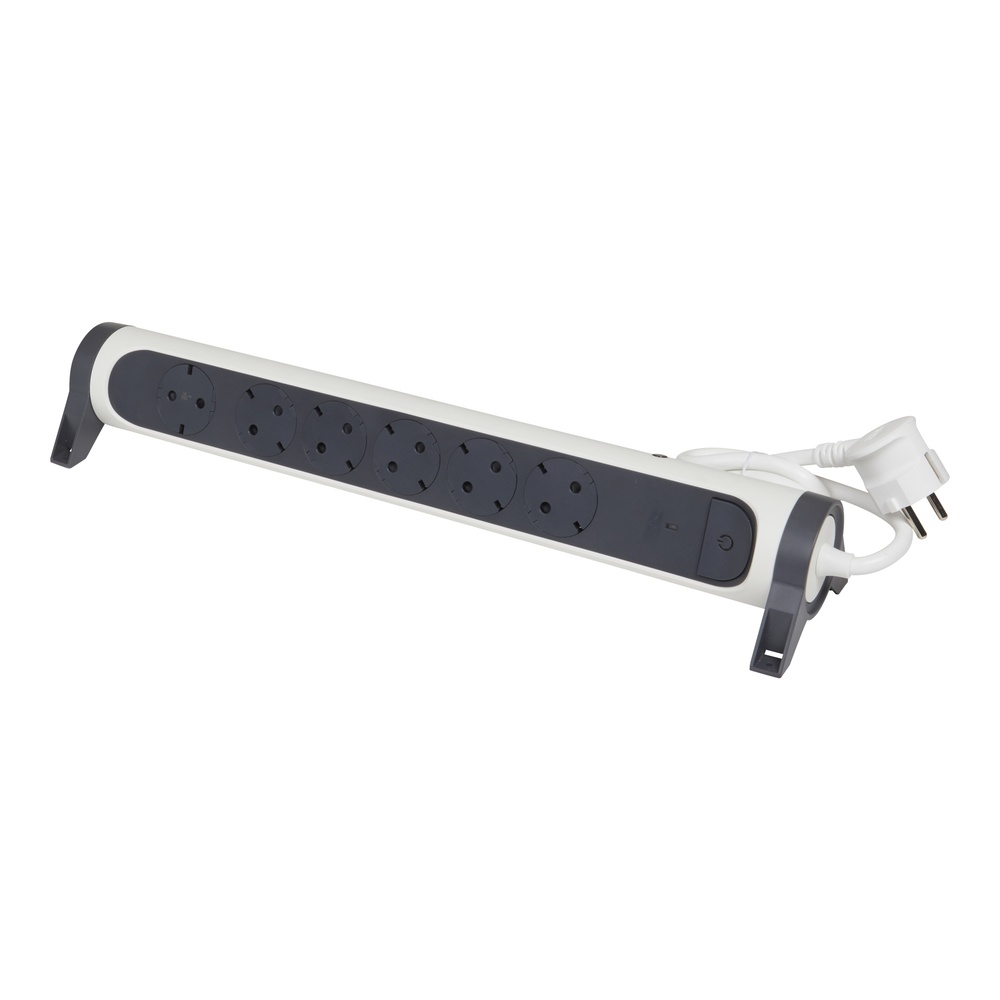 Legrand Premium Automatic 6-Outlet Swivel Power Strip 1.5M (European Socket) - 694526