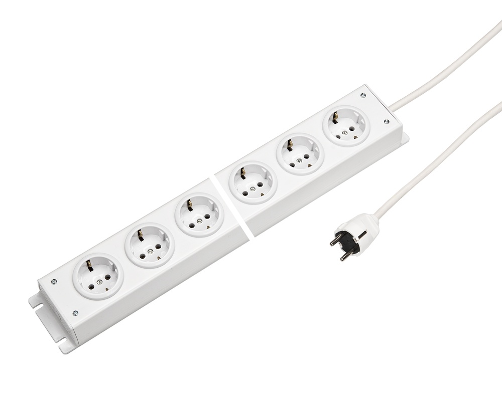 Martin Kaiser contactdoosstrip 8-voudig 90 graden aarding 1,5m kabel (Europese Stekkerdoos) - 1002ZL8WS15