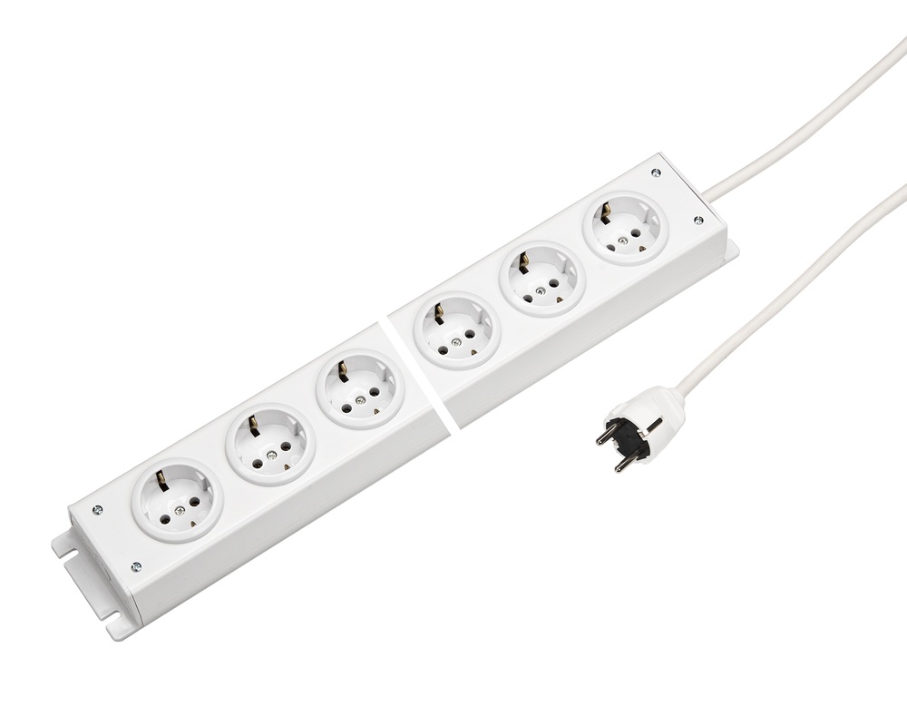 Martin Kaiser 12-Way Power Strip With 90 Degree Earthing Contact - 1002ZL12WS15