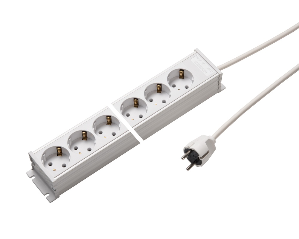 Martin Kaiser 8-Way Power Outlet Strip Without Switch 1.5m Cable (Prise européenne) - 1102ZL8ws15