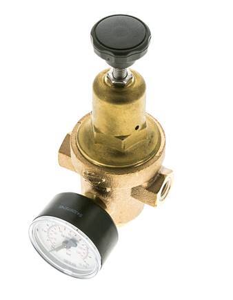 Réducteur de pression d'eau Bronze G1/4'' 8.3 l/min 1.5-8 bar/22-116psi