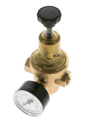 Réducteur de pression d'eau Bronze G3/8'' 10 l/min 1.5-8 bar/22-116psi