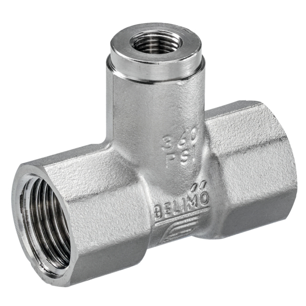 T-Stuk DN 15 M10x1 voor externe temperatuursensor voor directe onderdompeling