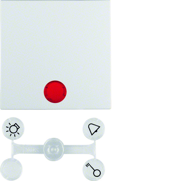 Hager Berker S.1/B.3/B.7 Control Element/Central Plate Switchgear - 16211909 [2 Pieces]