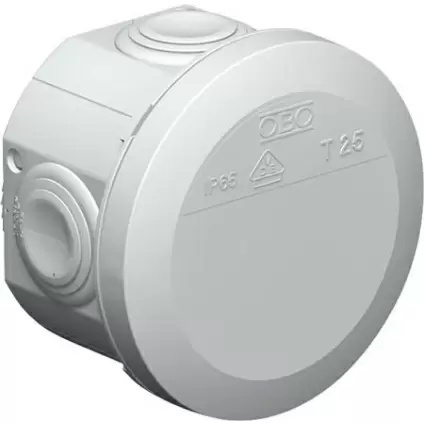 OBO T-Box Boîte de montage en surface mur/plafond - 2007029 [2 pièces]