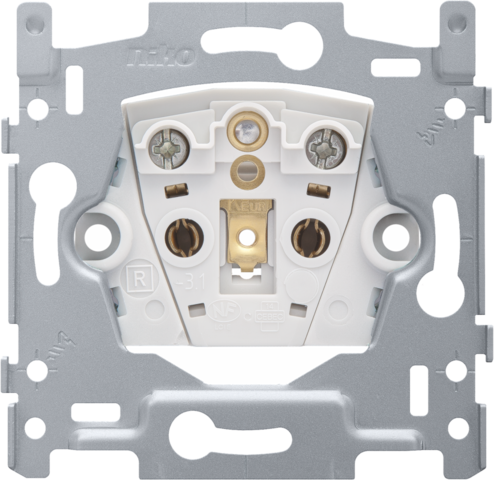 Niko Basic Element Wall Socket Outlet (WCD Switchgear) (Prise européenne) - 170-31200 [2 Pièces]