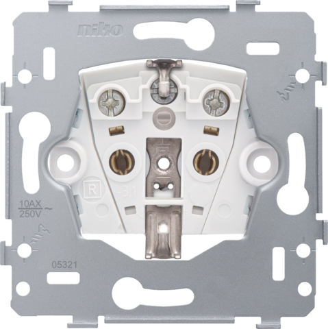 Niko Basic Element Toma de corriente de pared (interruptor WCD) - 170-34200 [2 Piezas]