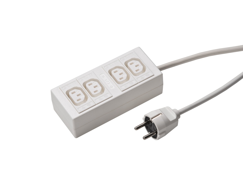 Martin Kaiser 4-Way C13 Socket Combination 1.5m H05VVF3G1.0 - 573ZL/740/KWS [10 Pieces]