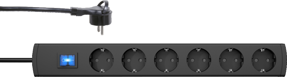 Kopp Universal 6V Cord Center with Flat Plug and Switch - 233405007 [4 Pieces]