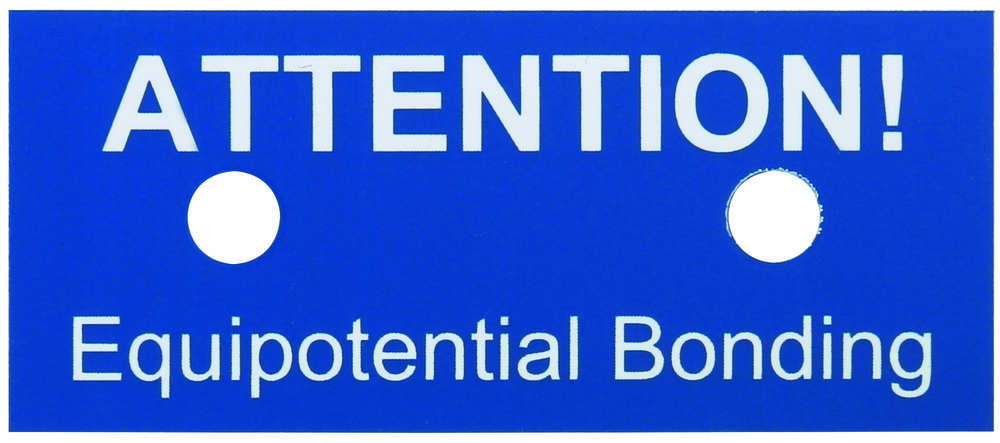 Dehn Equipotential Bonding Instruction Plate - 480599 [10 Stück]