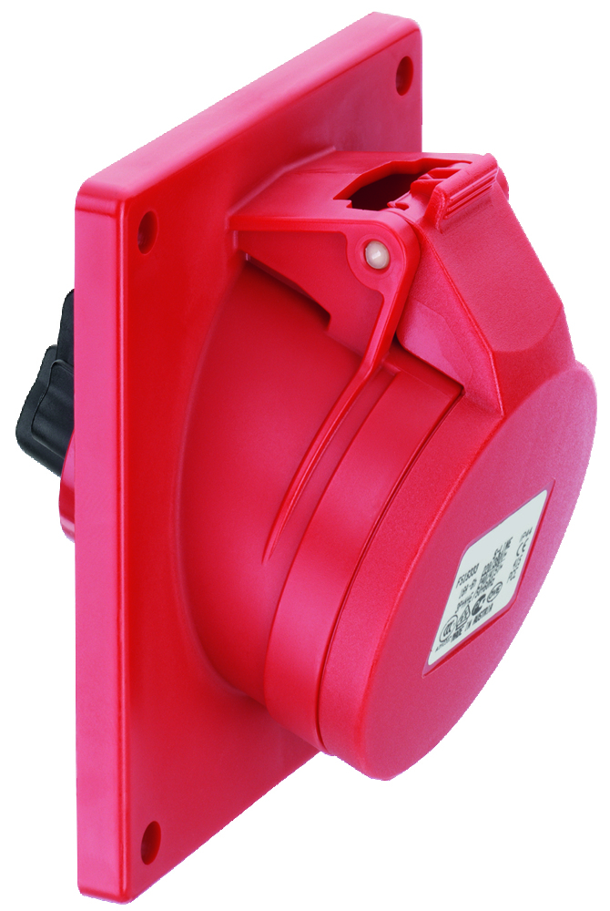 ABL CEE 5P 32A 400V IP44 Toma con brida acodada de 20 grados - F52S333 [10 Piezas]