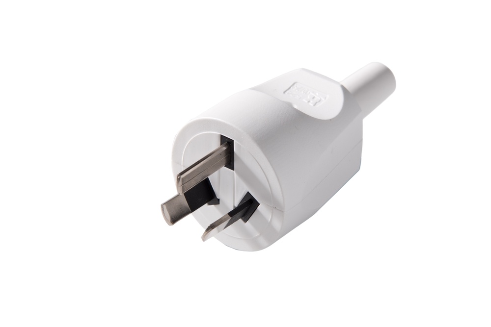 Martin Kaiser Type I White Australian Plug 10 Amp avec contact de mise à la terre - 524N/kws [40 Pieces]