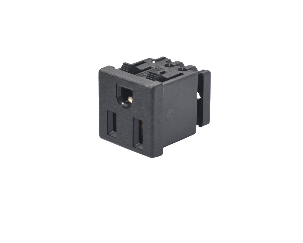 Martin Kaiser inbouwstopcontact zwart Type B 15 Amp 125V IP20 US - 376/sw [50 stuks]