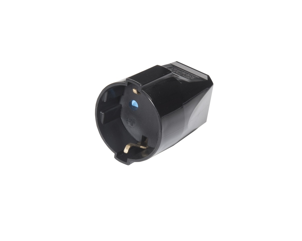 Martin Kaiser Black Coupling Socket With Earthing And Shutter - 544KOT/SW [40 Pieces]