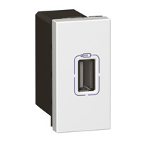 Legrand Mosaic USB-voeding 100-230V 50/60Hz 5VDC enkelvoudige module - 572071 [10 stuks].