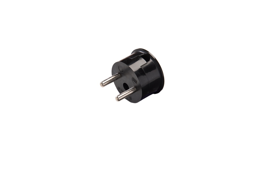 Martin Kaiser 10 Amp MK Plug Without Earthing Contact Black - 599/sw [80 Pieces]