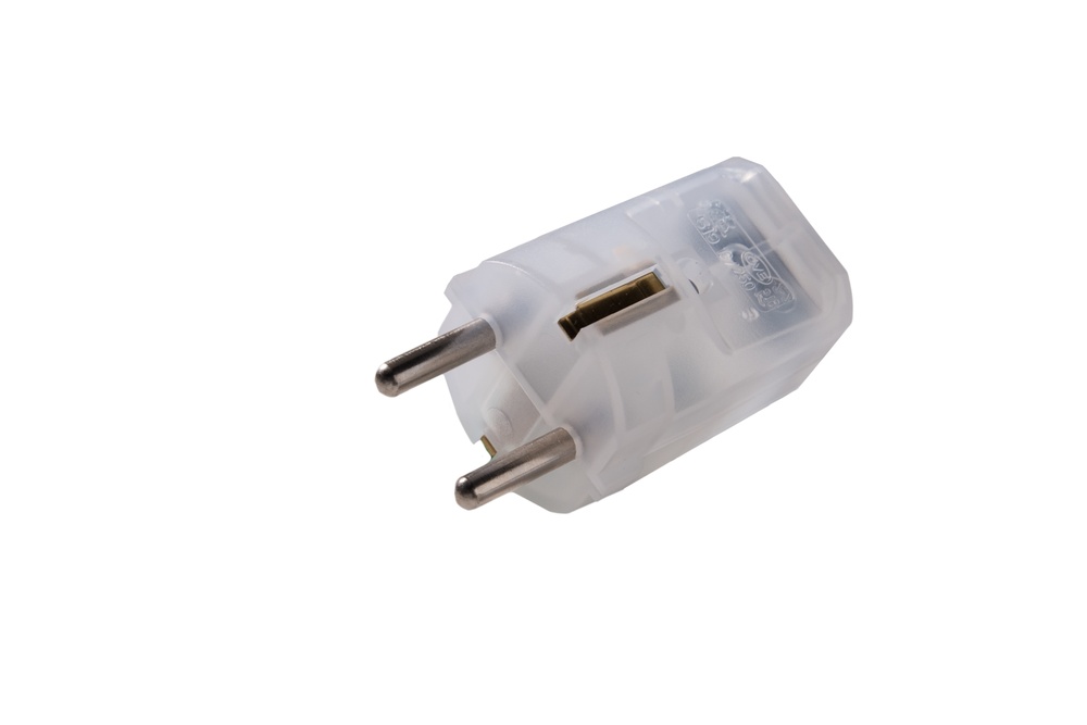 Martin Kaiser Transparent MK Plug With Earthing Contact Black Sleeve - 519oT/tr [50 Pieces]