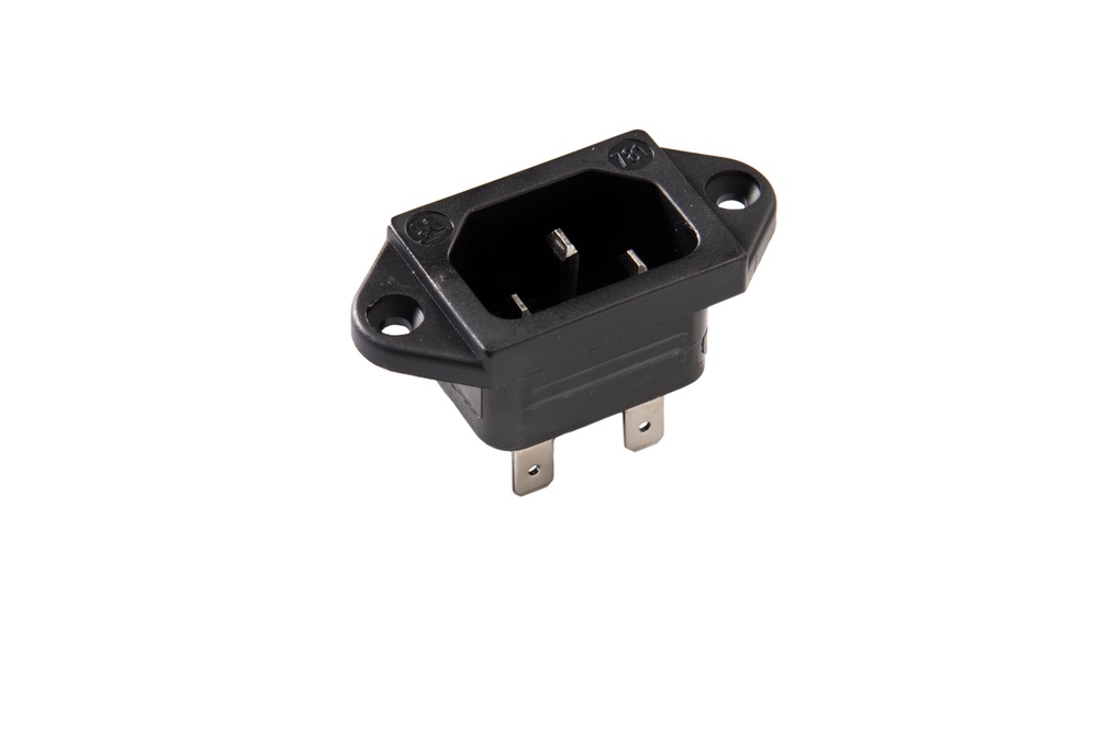 Martin Kaiser Chassis Inlet Appliance Plug C14 70 degrees /10A Black - 781/63/sw [100 Pieces]