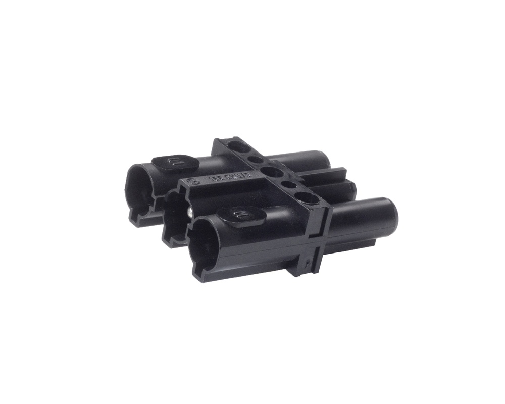 Martin Kaiser AC 166 Conector de acoplamiento tripolar negro - 1157/sw [5 piezas]