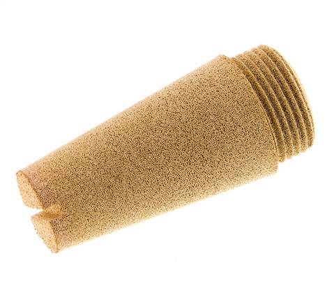 G3/4'' Sinterbronze Druckluft Schalldämpfer Schraubenschlitz