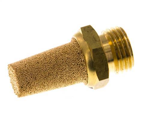 G1/4'' Gesinterd Brons Pneumatische Geluiddemper Messing Aansluiting