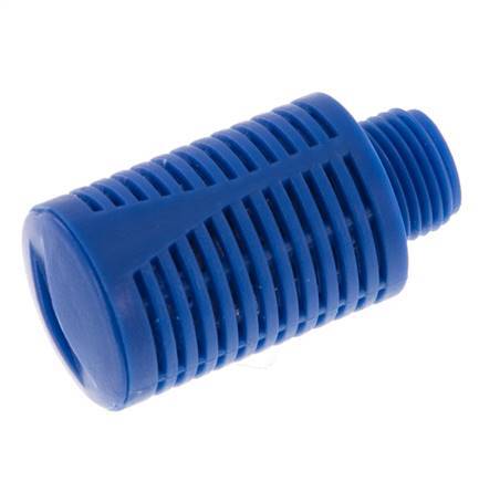 G1/8'' Plastic Pneumatic Muffler Self-Cleaning Granulate Filling