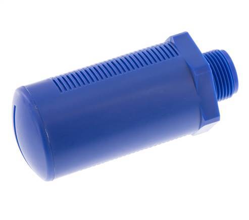 G3/4'' Plastic Pneumatic Muffler Self-Cleaning Granulate Filling