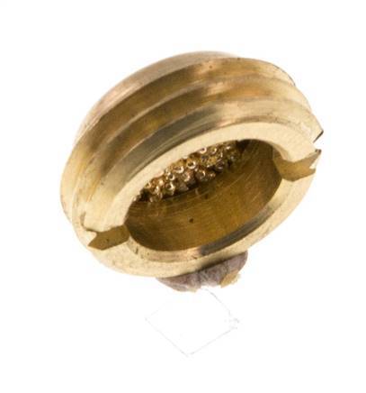 Silencieux Pneumatique Compact en Bronze Fritté G1/4'' à Enfoncement