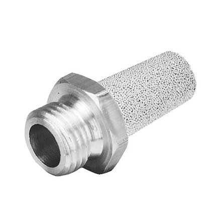 Aventics SI1 G1/8'' Bronze Fritté Silencieux Pneumatique Raccord en Laiton