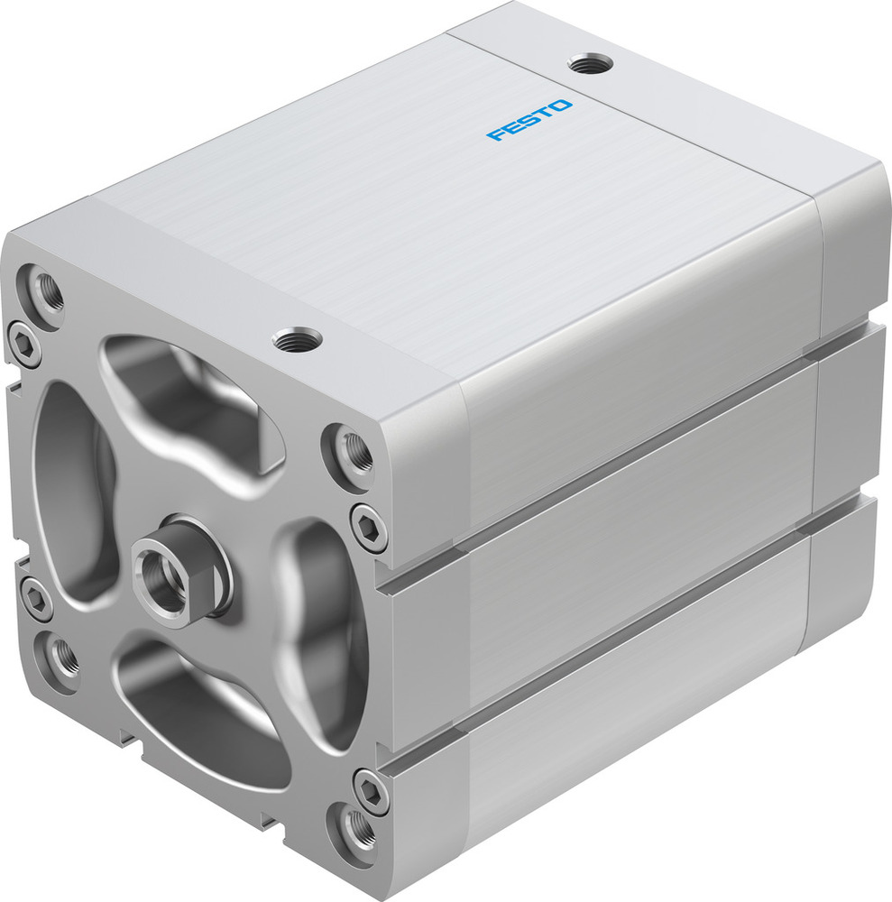 Festo Compacte Cilinder 100mm Boring 80mm Slag ISO 21287 Dubbelwerkend - 536392