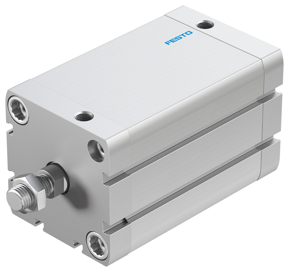 Festo Compact Cylinder 63mm Bore 80mm Stroke ISO 21287 Double Acting - 572717