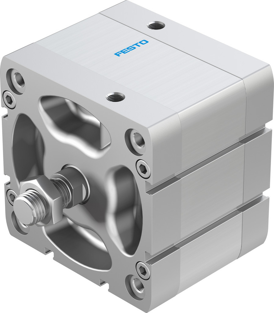 Festo Kompaktzylinder 100mm Bohrung 25mm Hub ISO 21287 Doppelt Wirkend - 577202