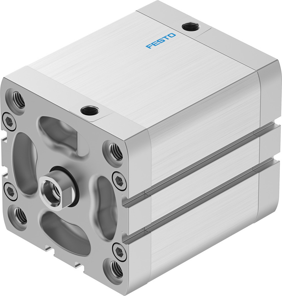 Festo Cilindro Compacto 80mm Diámetro 60mm Carrera ISO 21287 Doble Efecto - 572725