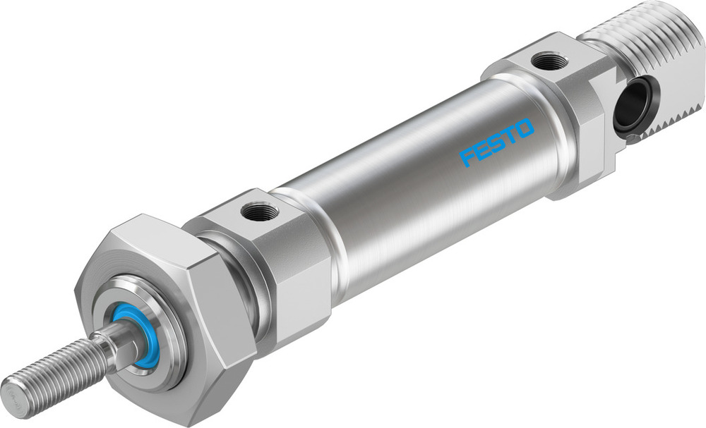 Festo Cilinder 16mm Boring 10mm Slag ISO 6432 Dubbelwerkend - 19198