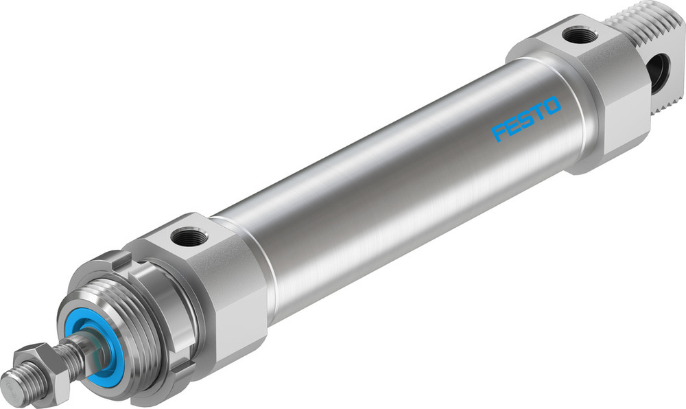 Festo Rundzylinder 32mm Bohrung 100mm Hub Doppelt Wirkend - 195984