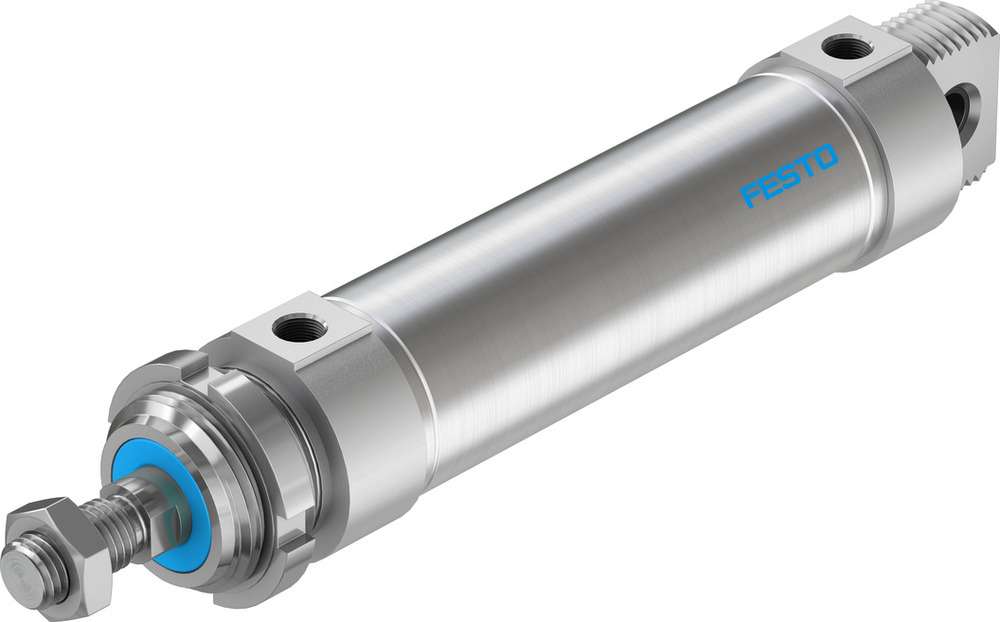 Festo Cilindro Redondo 50mm Diámetro 125mm Carrera Doble Efecto - 196005