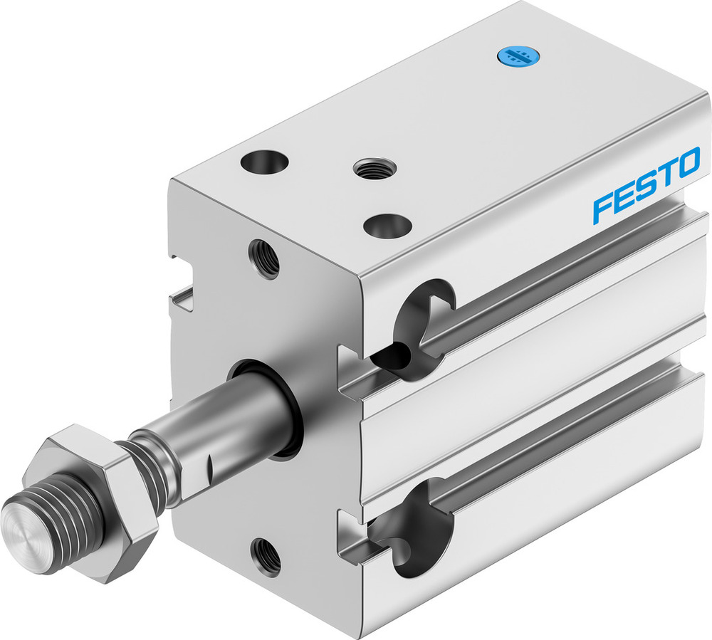 Festo Cilindro Compacto 25mm Diámetro 10mm Carrera Simple Efecto - 4829867