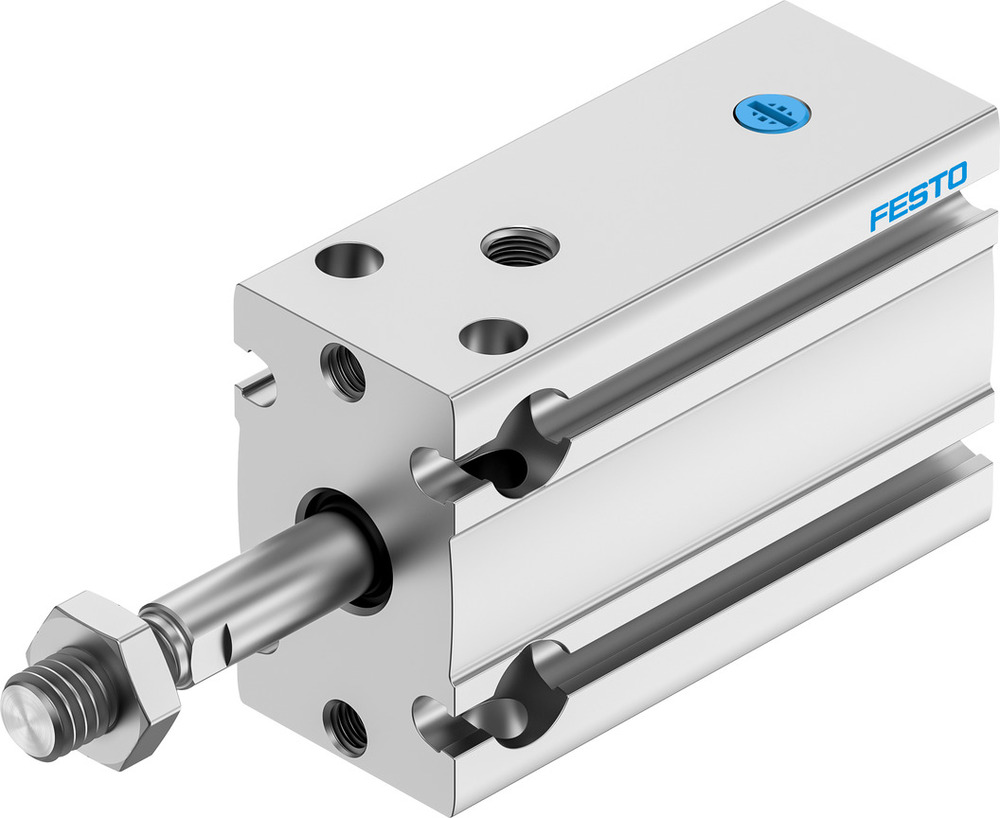 Festo Kompaktzylinder 16mm Bohrung 10mm Hub Einfach Wirkend - 4833322