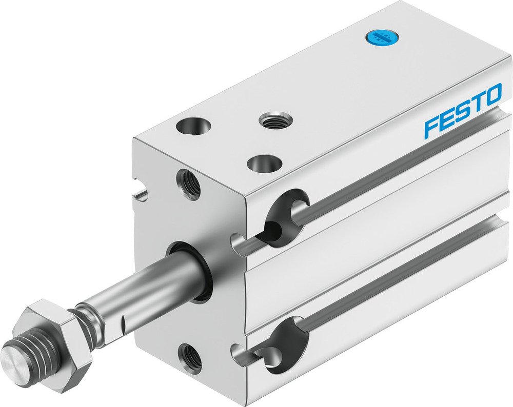 Festo Kompaktzylinder 20mm Bohrung 15mm Hub Einfach Wirkend - 4840812