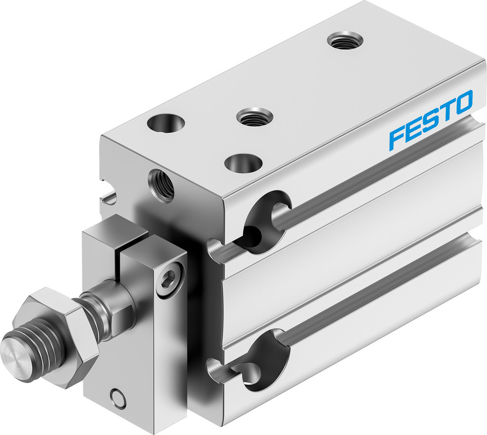 Festo Compact Cylinder 20mm Bore 10mm Stroke Double Acting - 4840814