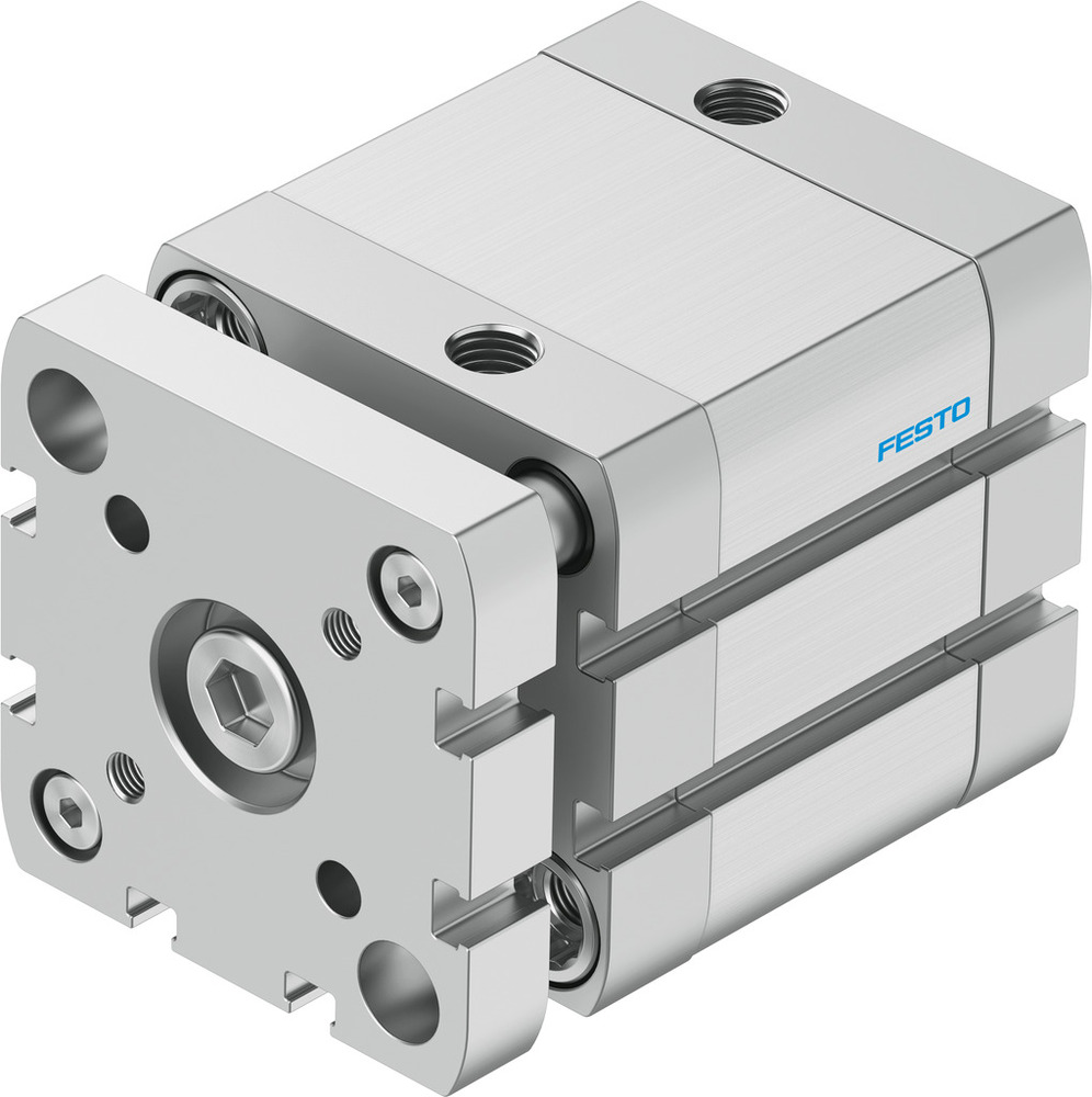 Festo Cilindro Compacto 50mm Diámetro 25mm Carrera ISO 21287 Doble Efecto - 554262