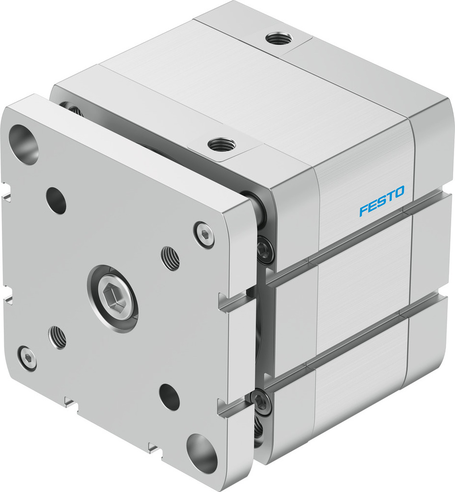 Festo Compacte Cilinder 100mm Boring 25mm Slag ISO 21287 Dubbelwerkend - 554289