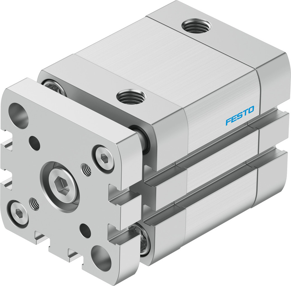 Festo Cilindro Compacto 40mm Diámetro 20mm Carrera ISO 21287 Doble Efecto - 574033