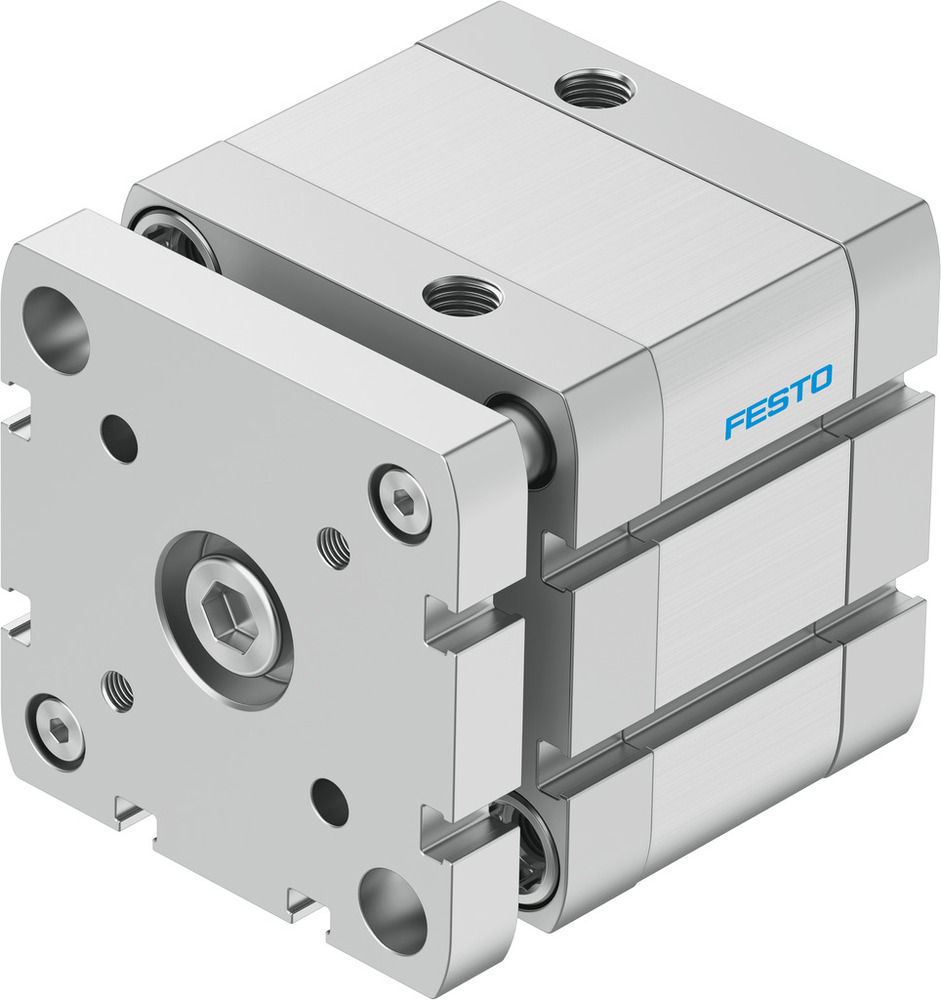 Festo Compact Cylinder 63mm Bore 15mm Stroke ISO 21287 Double Acting - 574050
