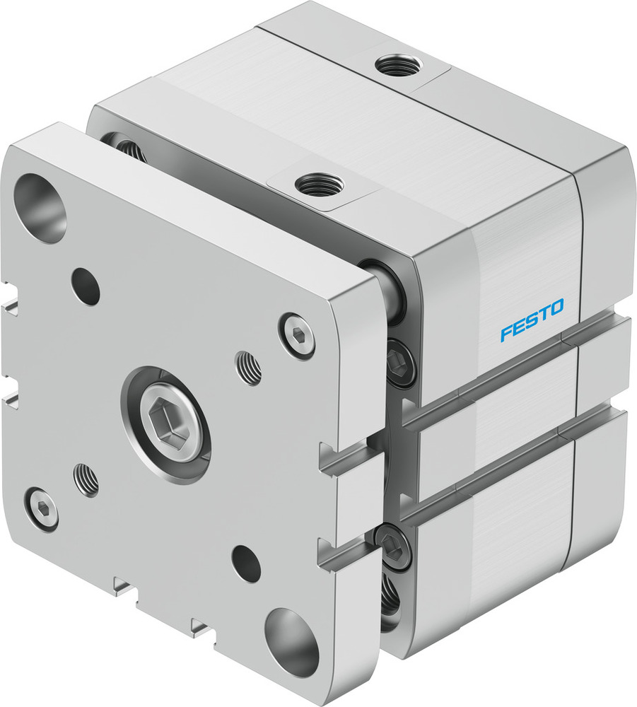 Festo Kompaktzylinder 80mm Bohrung 10mm Hub ISO 21287 Doppelt Wirkend - 574058