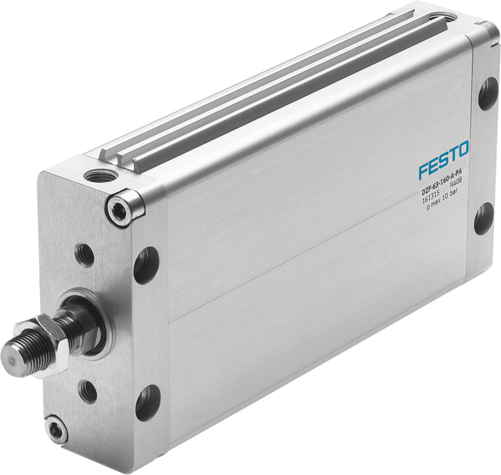 Festo Vlakke Cilinder 63mm Boring 160mm Slag Dubbelwerkend - 161315