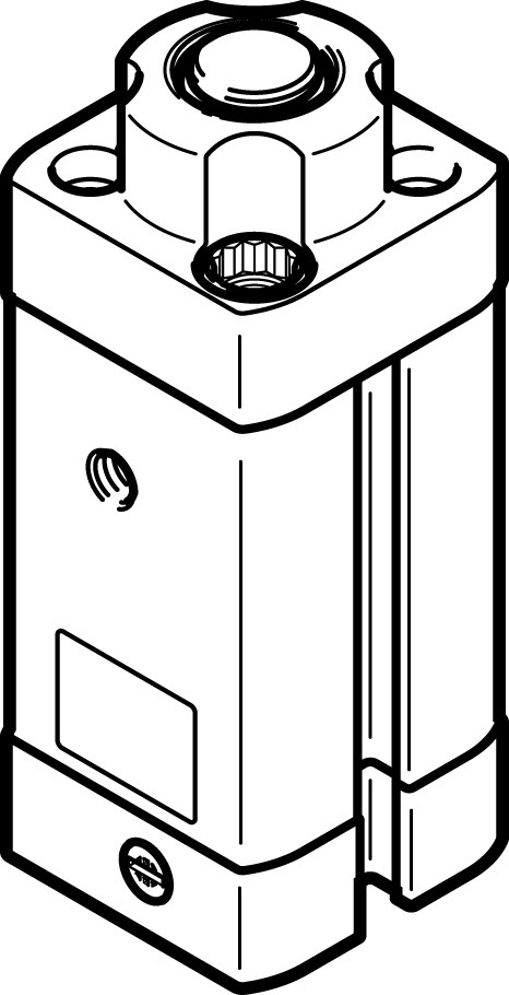 Festo Cilindro De Tope 16mm Diámetro 15mm Carrera Doble Efecto - 576059