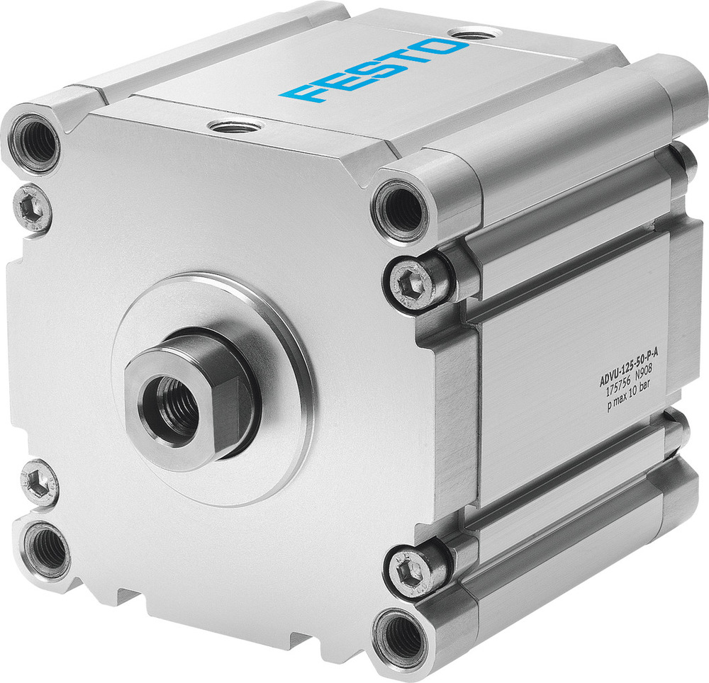 Festo Kompaktzylinder 125mm Bohrung 10mm Hub Doppelt Wirkend - 175750