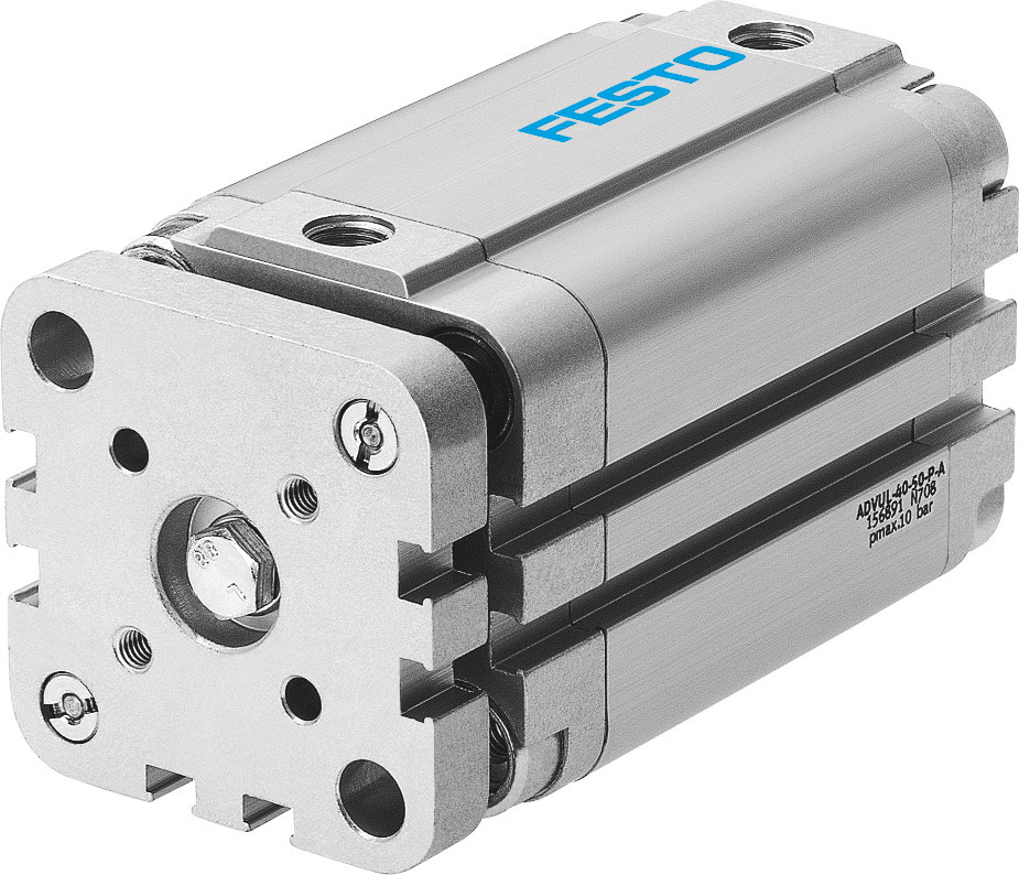 Festo Compact Cylinder 100mm Bore 60mm Stroke Double Acting - 156928
