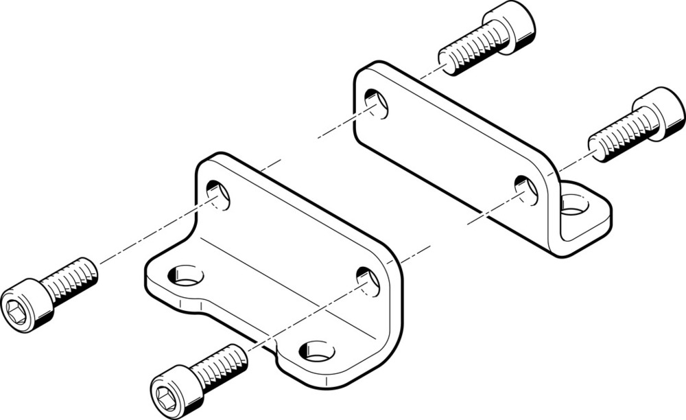 Festo Fußbefestigung Baugröße 80 ISO 21287 - 537260